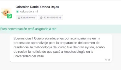 Testimonio de cliente - Abril 2025