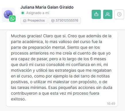 Testimonio de cliente - Junio 2025